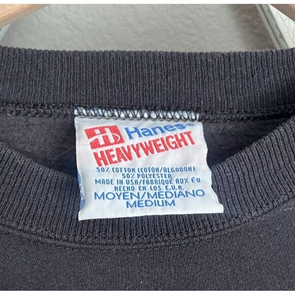 Vintage Hanes Heavyweight size M TIGGER Sweatshirt USA Winnie the Pooh - Black - Picture 4 of 7